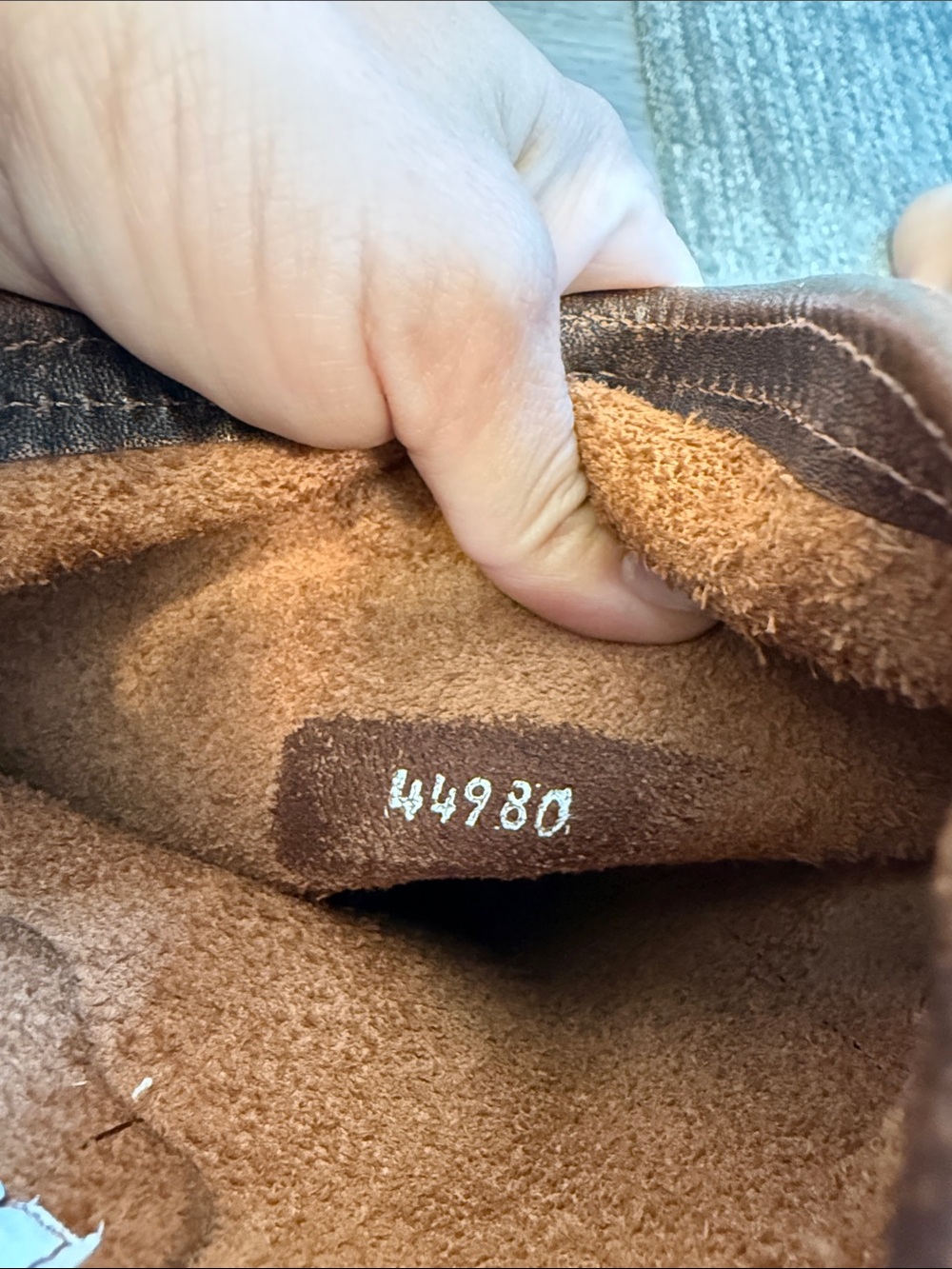 Frye Distressed Dark Brown Buckle Riding Boots - Picture 6 of 7